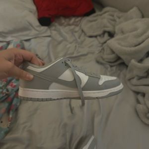 Women’s size 7 grey fog dunks
